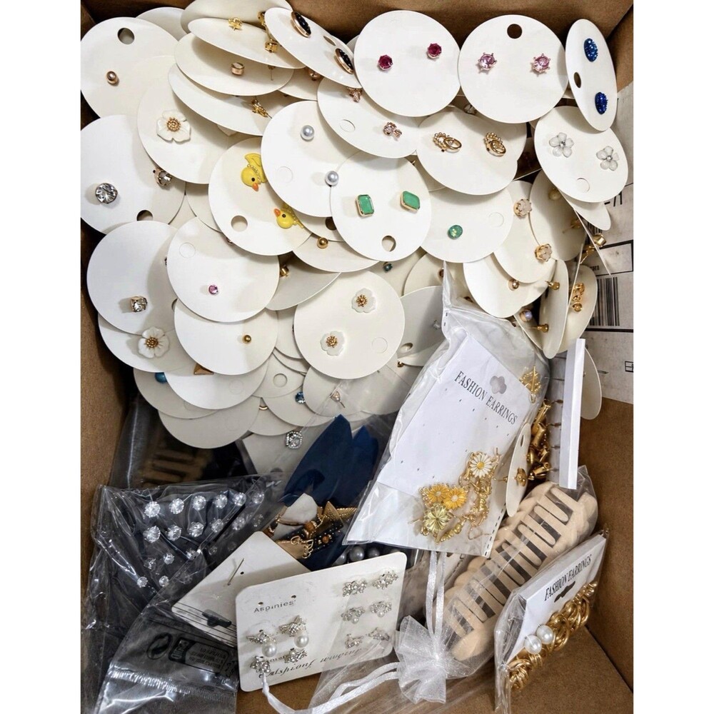 Women’s Mixed Lot Earrings, Accessories 200+ Pieces